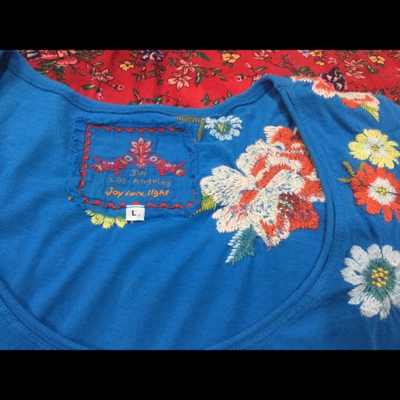 JOHNNY WAS blouse size L perfect condition - Picture 7 of 8